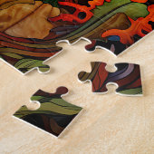 Herfst Glas in Lood Puzzel (Zijkant)