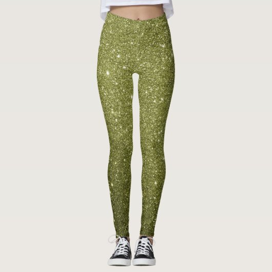 Herfst Glitter All-Over-Print Leggings (Voorkant)