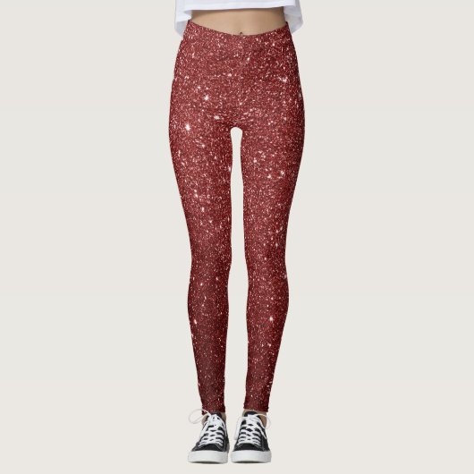 Herfst Glitter All-Over-Print Leggings (Voorkant)