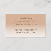 Herfst Glitter Visitekaartje (Achterkant)