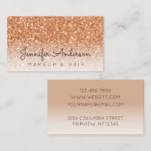 Herfst Glitter Visitekaartje (Voorkant / Achterkant)
