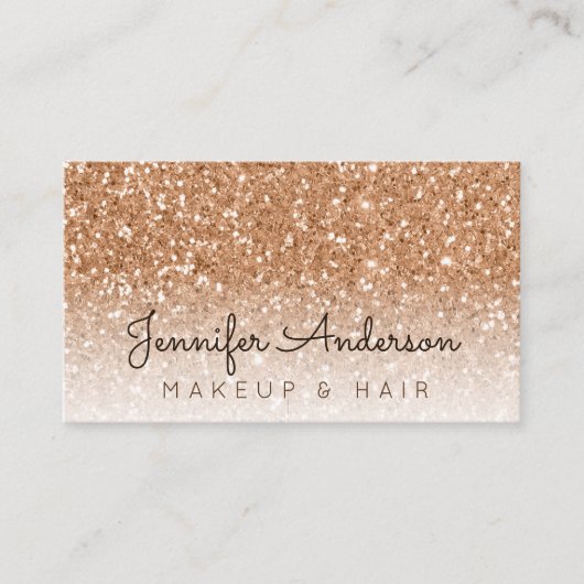 Herfst Glitter Visitekaartje (Voorkant)