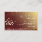 Herfst Glitters Unieke Mode Boutique Visitekaartje (Achterkant)