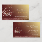 Herfst Glitters Unieke Mode Boutique Visitekaartje (Voorkant / Achterkant)