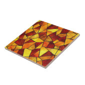 Herfst Gloed Glas-in-lood Mozaïek Tegeltje (Zijkant)