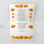 Herfst Glorie, Christelijke  Thanksgiving Feestdagen Kaart (Binnen)