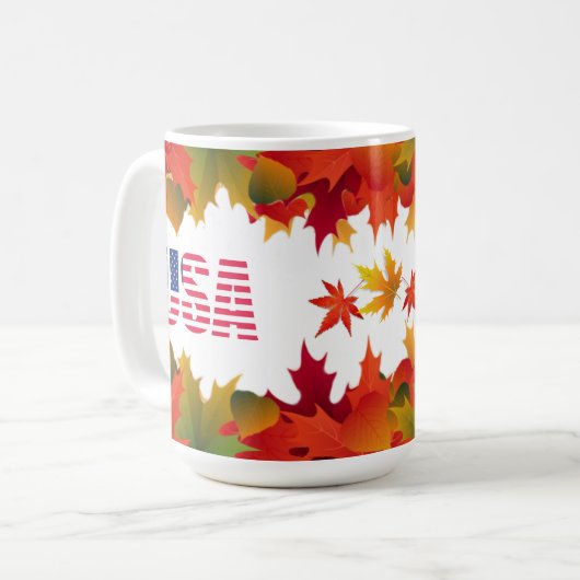 Herfst Glory Patriotic Koffiemok (Voorkant links)