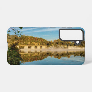 Herfst Glow Lake Springfield Samsung Telefoon Case Galaxy Hoesje