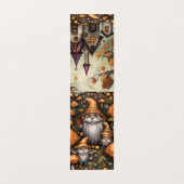 Herfst Gnome Cats Vouwen Bladwijzer Bookmarkers Visitekaartje (Buitenkant ongevouwen)