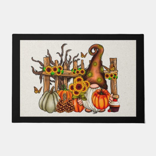 Herfst Gnome Deurklep Deurmat (Voorkant)