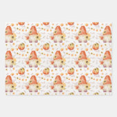 Herfst Gnome en Pompoenen Papieren pakbladen Inpakpapier Vel (Voorkant)