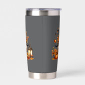 Herfst gnome geïsoleerde trommel drinkbeker (Links)
