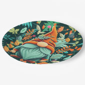Herfst Gnome Papieren Bordje (Gekanteld)