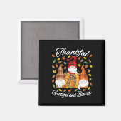 Herfst Gnome Pset Leopard Pumpkin Thanksgiving Ble Magneet (Voorkant / Achterkant)