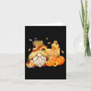 Herfst Gnome Scarecrow Gnome Herfst Halloween Than Kaart