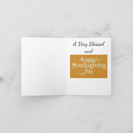 Herfst Gnome Thanksgiving Dag Kaart (Binnen)