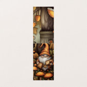 Herfst Gnome Vouwen Bladwijzer Bookmarkers Visitekaartje (Buitenkant ongevouwen)