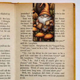 Herfst Gnome Vouwen Bladwijzer Bookmarkers Visitekaartje