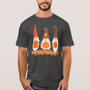 Herfst Gnomen en Autumn Leaves Cute Graphic Gifts T-shirt
