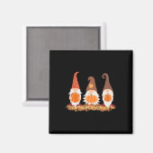 Herfst gnomen en herfst laat grafische beelden zie magneet (Voorkant / Achterkant)