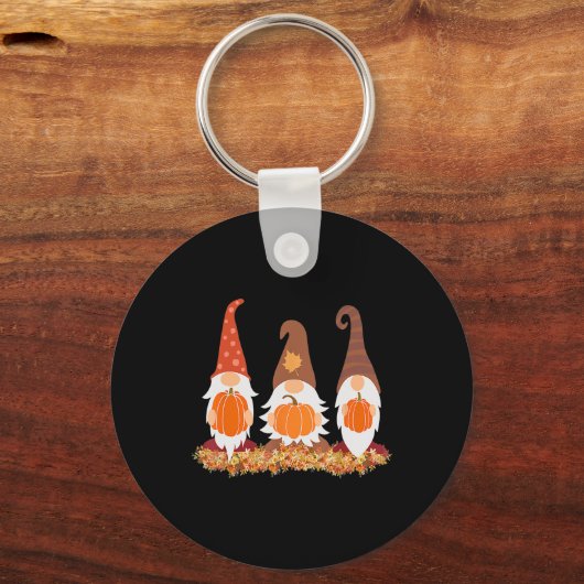 Herfst Gnomen en herfst laat grafische cadeaus kli Sleutelhanger (Voorkant)