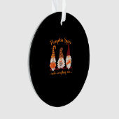 Herfst Gnomen Pumpkin Pumpkin Spice maakt alles Ornament (voorkant)