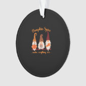 Herfst Gnomen Pumpkin Pumpkin Spice maakt alles Ornament (voorkant)