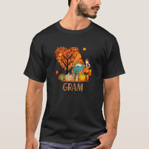 Herfst Gnomes Gram Halloween Pumpki Gran T-shirt