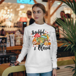 Herfst Gnomes Shirt | Dankbaar & Gezegend Sweatshi