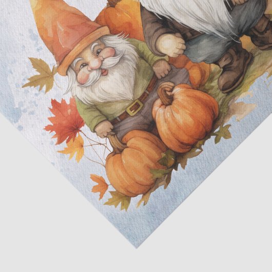 Herfst Gnomes Tissuepapier (Detail)
