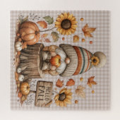 Herfst gnoom puzzel (Horizontaal)
