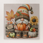 Herfst gnoom puzzel legpuzzel (Verticaal)