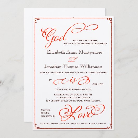 Herfst God is de Christelijke Uitnodiging van de W (Voorkant / Achterkant)