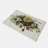  herfst Gold Chrysanthema met Berries Deurmat (Schuin)