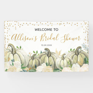 Herfst Gold en White Pumpkin Vrijgezellenfeest Ban Spandoek