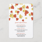 Herfst Gold Foil verlaat Guest Information Kaart (Voorkant)