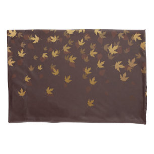Herfst Gold Leaves Pattern Kussensloop