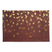 Herfst Gold Leaves Pattern Kussensloop (Achterkant-Rechts)