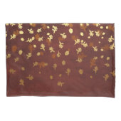 Herfst Gold Leaves Pattern Kussensloop (Voorkant-Links)
