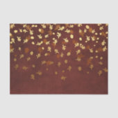 Herfst Gold Leaves Pattern Tissuepapier (Voorkant)