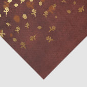 Herfst Gold Leaves Pattern Tissuepapier (Detail)