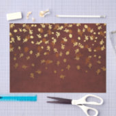 Herfst Gold Leaves Pattern Tissuepapier (Craft)