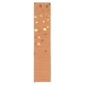 Herfst Gold Leaves/Pinecone Pattern Korte Tafelloper (Voorkant)