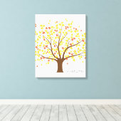 Herfst Gold Tree Canvas Afdruk (Insitu (Houten vloer))