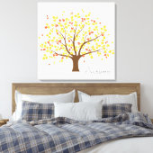 Herfst Gold Tree Canvas Afdruk (Insitu (Slaapkamer))