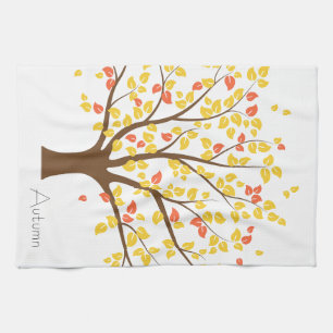 Herfst Gold Tree Theedoek
