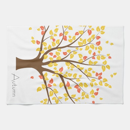 Herfst Gold Tree Theedoek (Horizontaal)