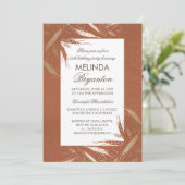 Herfst Gold Wheat Oranje Rustic Birthday Party Kaart (Staand voorkant)