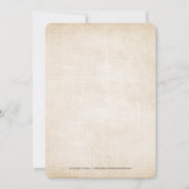 Herfst Golden en Oranje Vrijgezellenfeest Kaart (Achterkant)