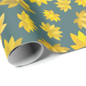 Herfst Golden Florals voor Cozy Herfst Seamless Pa Cadeaupapier (Rol Hoek)